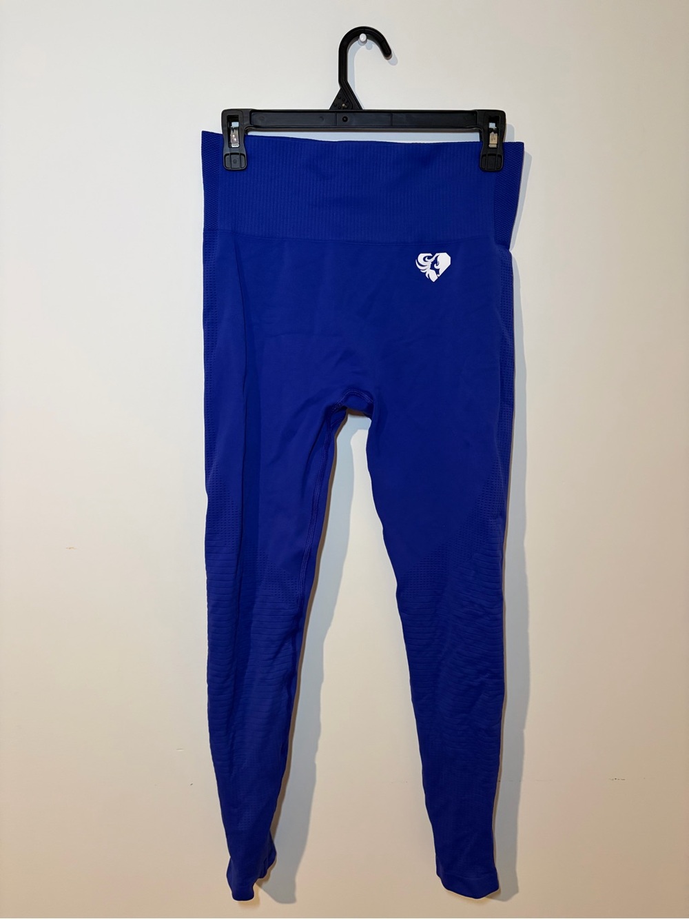 Women’s Best High-Waist Royal Blue Active Leggings with Heart Emblem